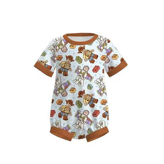 12.9 MOQ:5pcs SR3720 pre-order baby boy clothes cartoon print boy summer bubble