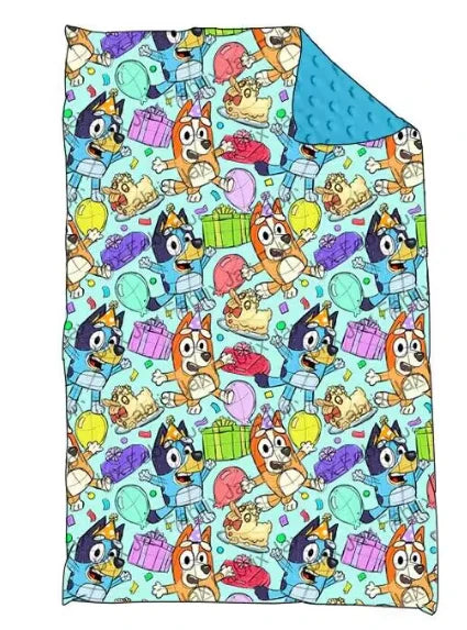 5.12  Children's cartoon dog blue blanket