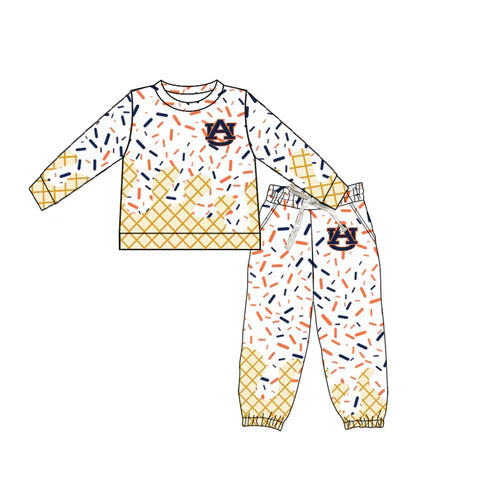 7.5  Custom Moq 3 Baby Boys AU Team long Sleeve Tee Shirt pants Clothes Sets