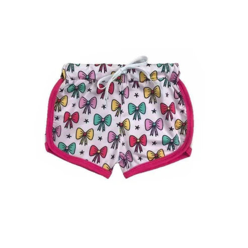 SS0461 Baby Girls Colorful Bows Pink Shorts Bottoms Preorder