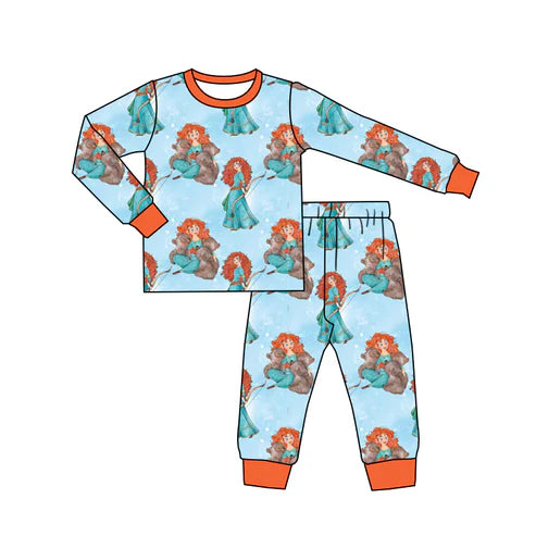 6.24  Custom Moq 3 Baby Girls Princess 5 Pants Pajamas Clothes Sets