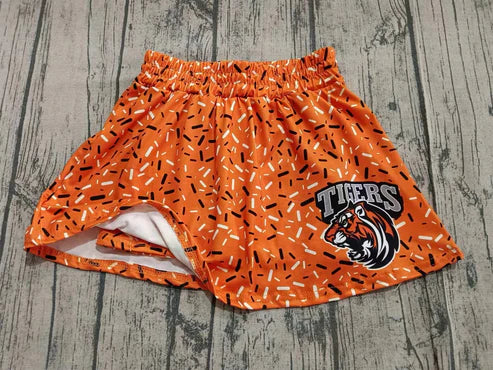9.1 Custom Moq 5 Baby Girls Team Orange Tigers Sprinkles Skort Shorts Bottoms