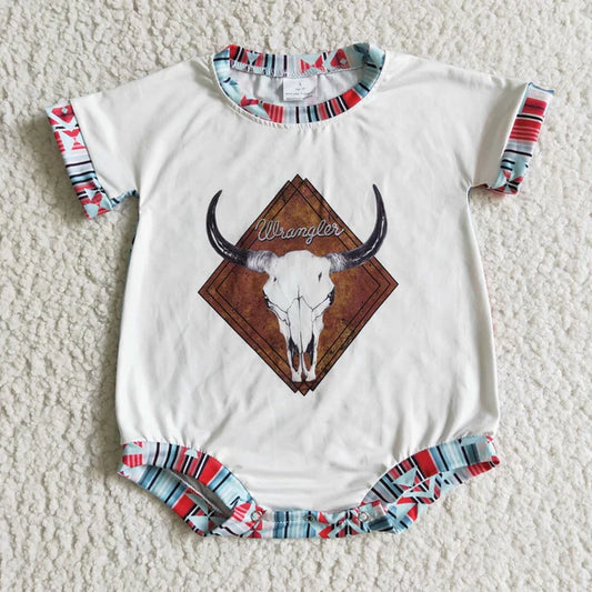 SR0096 Western Baby Cow Romper