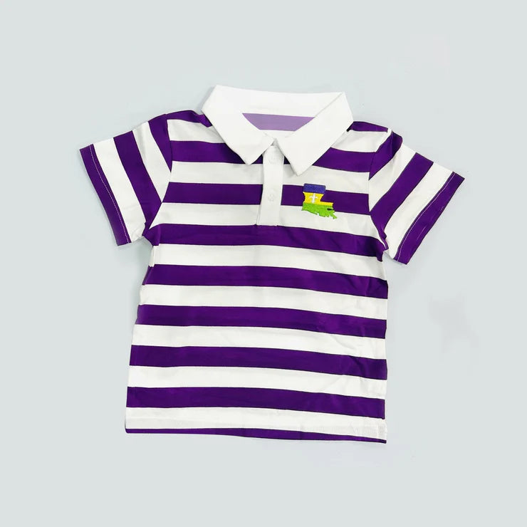11.20 MOQ：5pcs BT1576 pre-order toddler boy clothes stripe boy mardi gras summer top shirt