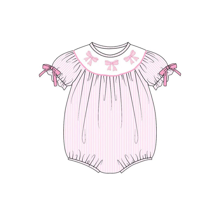 11.13 MOQ:5pcs SR3521 pre-order baby girl clothes bows girl Valentine summer bubble