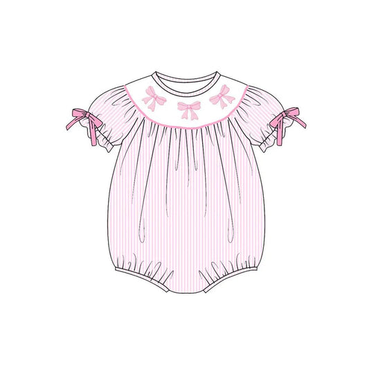11.13 MOQ:5pcs SR3521 pre-order baby girl clothes bows girl Valentine summer bubble