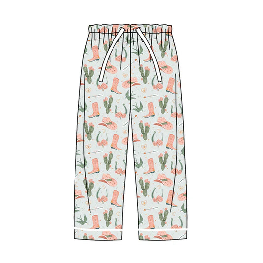 5.27 P0661 Adult Western Cactus Boots Bottom Pants Preorder