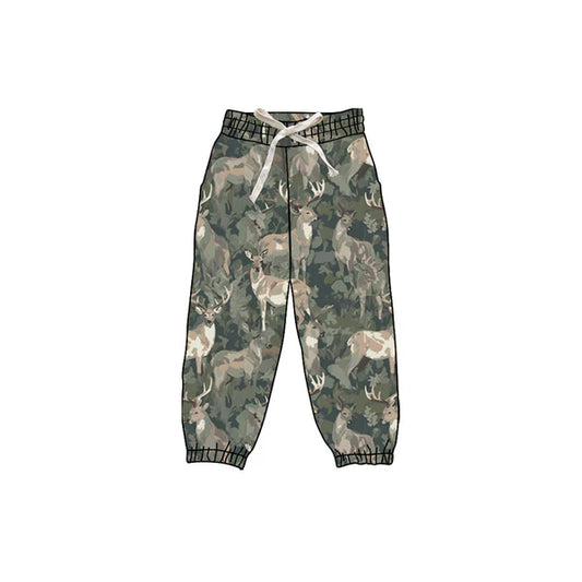 8.28 P0834 Baby Girls Olive Deer Camo Yoga Jogger Bottom Preorder