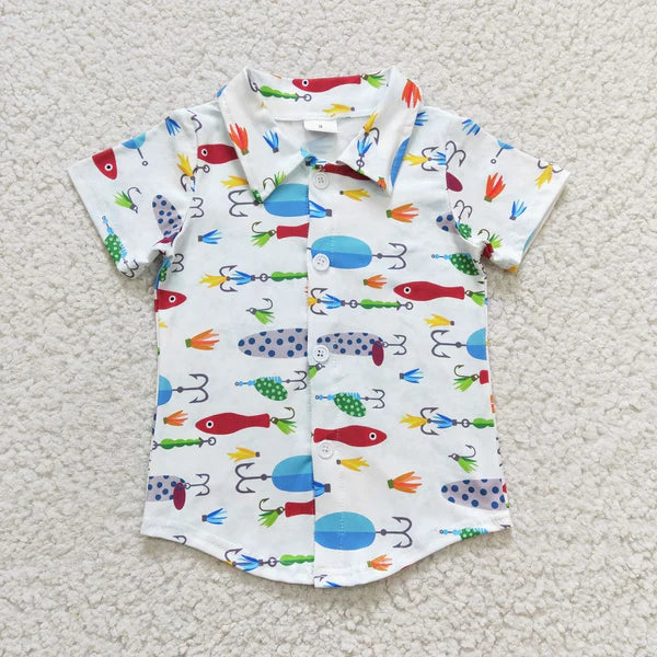 BT0173 Boys Fishing Short Sleeve Shirt