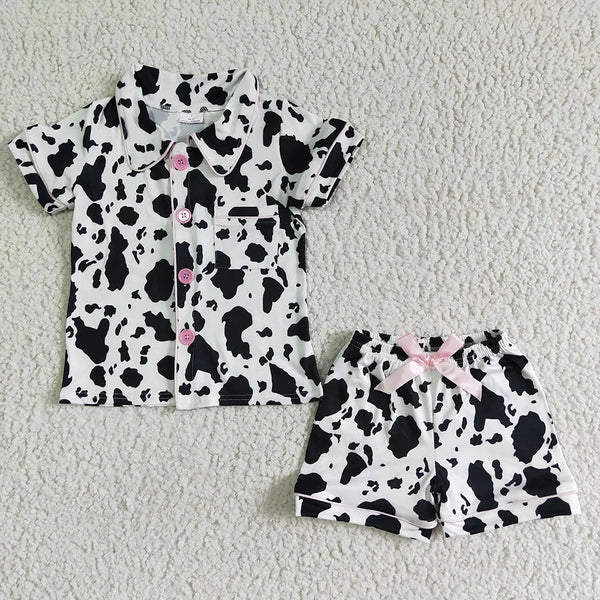 3.17 Sibling Baby Girls Cowgirls Western Button Ups Summer Pajamas