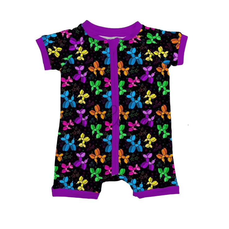 11.28 MOQ:5pcs SR3644 pre-order baby boy clothes dog boy summer romper