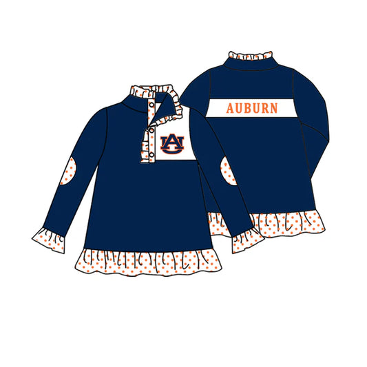 8.23 Custom Moq 5 Baby Girls AU Team Zip Pullovers Tops Tee Shirts