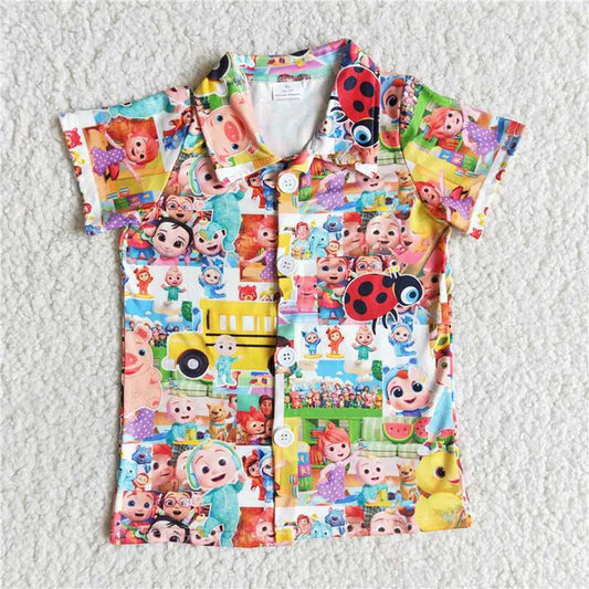 B1-30 New Style Boys Cartoon Shirts