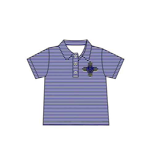 7.4 Custom Moq 3 Baby Boys Blue JAL Short Sleeve Tee Pullovers Shirts Tops