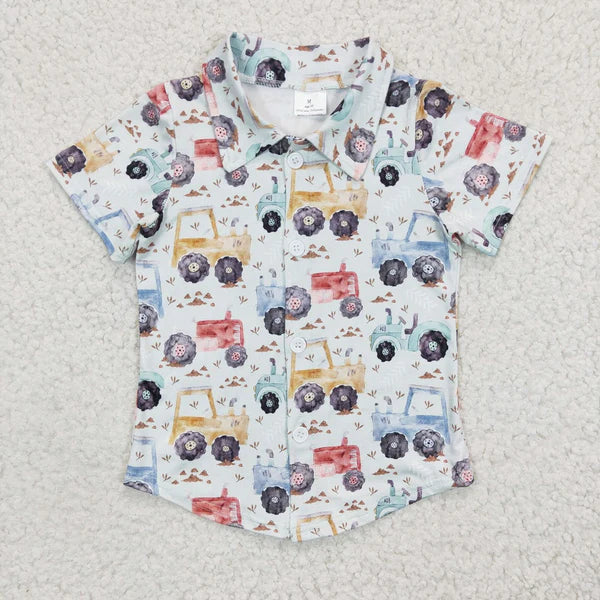 BT0137 Boys Farm Tractor Shirt