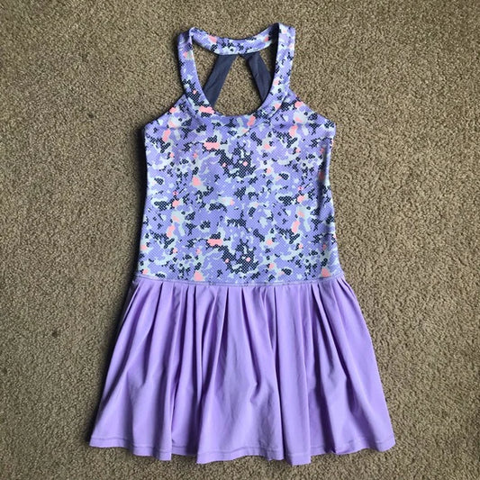 11.15 MOQ：5pcs GSD3099 pre-order toddler clothes purple girl yoga summer dress