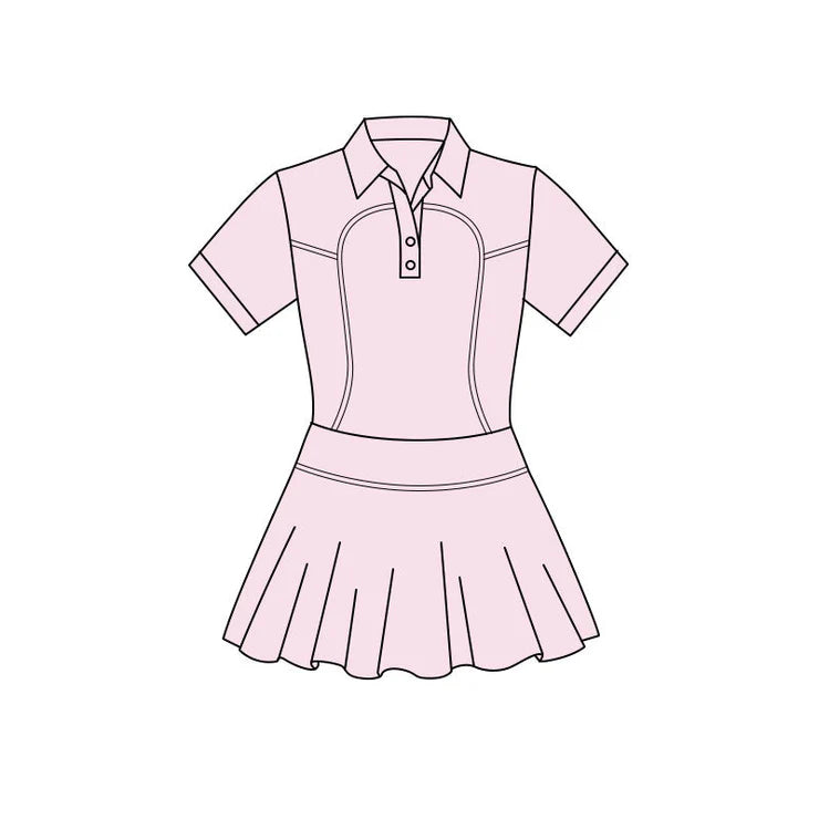 11.24 MOQ：5pcs GSD3160 pre-order toddler clothes pink girl yoga summer dress