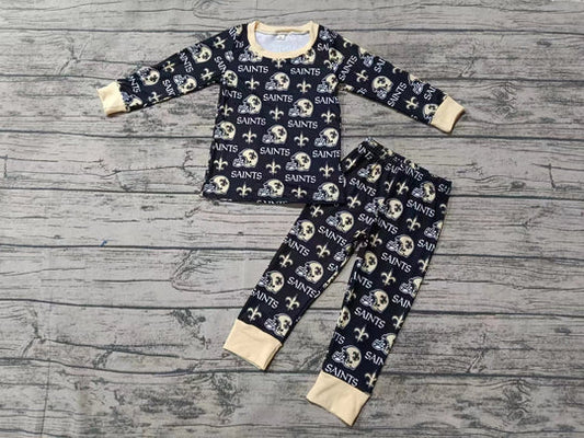12.17 Custom order MOQ:3pcs each design baby boy clothes state boy pajamas set 2