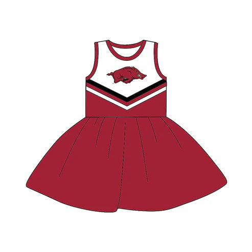 5.2 Baby Girls Team Sleeveless 4 A-Line Dresses Preorder(moq 3)