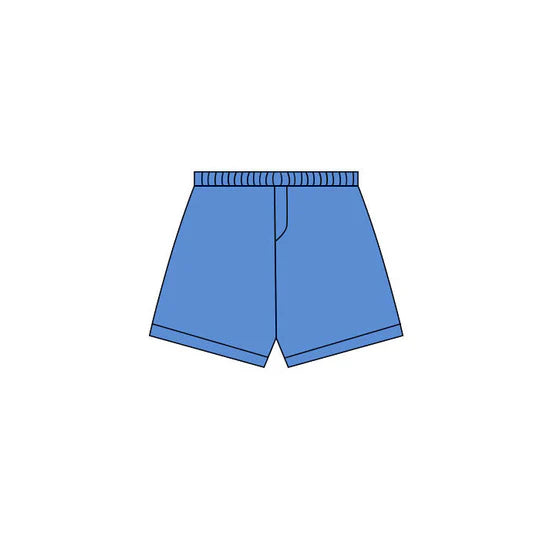 12.6 MOQ：5pcs SS0761 pre-order baby girl clothes blue print girl yoga summer shorts