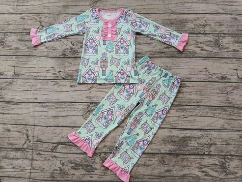 6.20 Custom Moq 3 Baby Girls Christmas Soldier Pajamas Clothes Sets