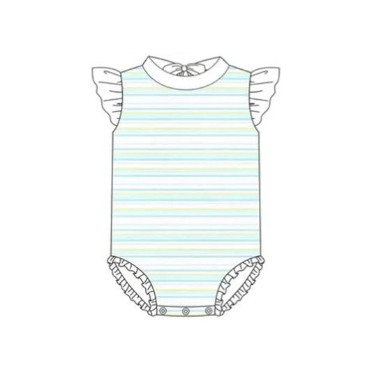 12.5 MOQ:5pcs S0651 pre-order baby girl clothes blue girl summer swimsuit beach wear