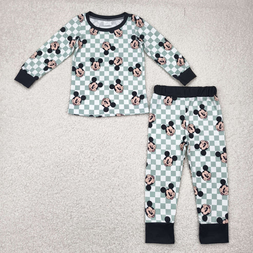 4.25 BLP0937 Baby Boys Cartoon Mouse Shirt Pants Pajamas