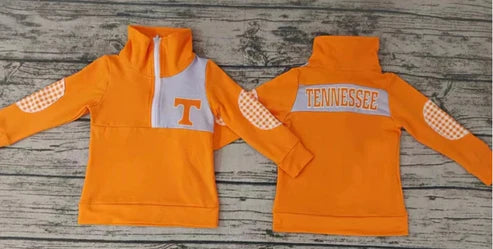 5.8 Boys Custom Team T Orange long sleeve top