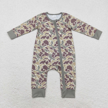 3.13 LR1451 RTS Bamboo baby boy clothes camouflage toddler boy winter romper