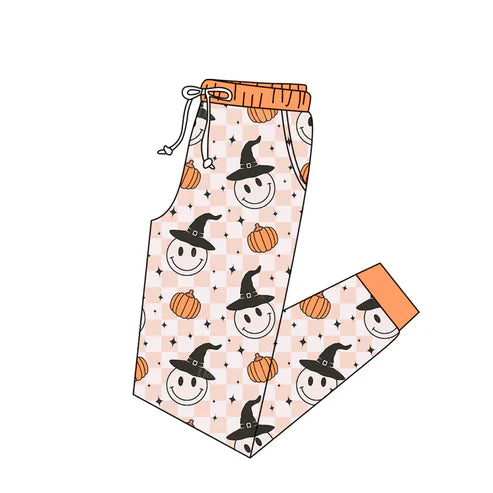 6.10 Custom Moq 3 Adult Women Halloween Pumpkins Ghost Jogger Pants