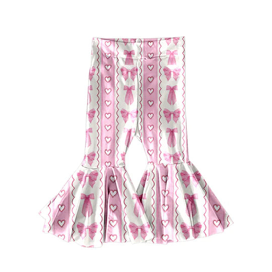 12.6 MOQ：5pcs P1006 pre-order baby girl clothes bows girl Valentine winter pant