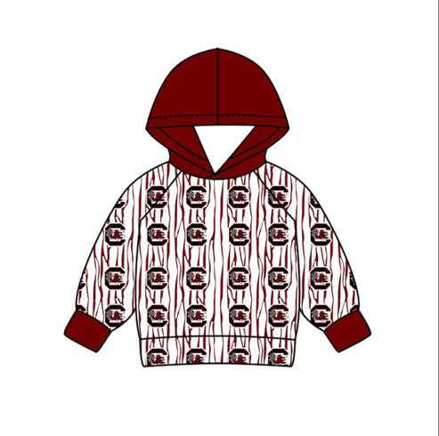 11.5 Custom Moq 8 Baby Boys C Red Bulls Stripe Team Hoodies Top