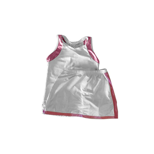 3.25  GSD2241 Baby Girls Pink Sleeveless Top Skort Yoga Active Set Preorder