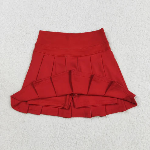 8.13 GLK0125 Baby Girls Red Yoga Skorts Bottom