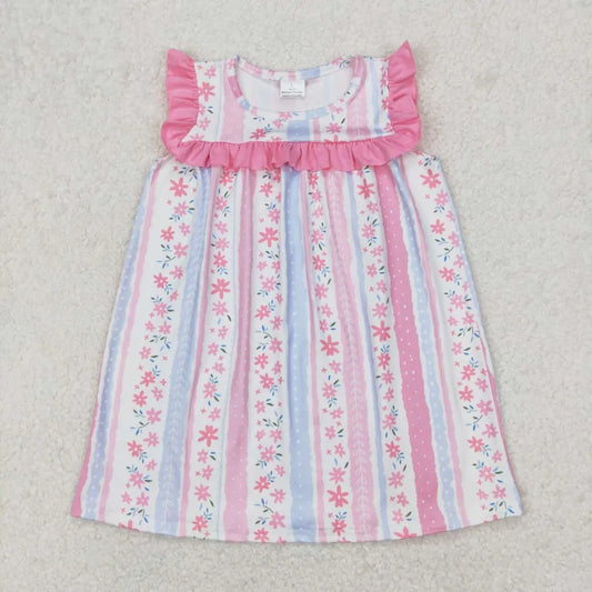 3.21 GSD1901 RTS TODDLER CLOTHES FLORAL GIRL SUMMER DRESS