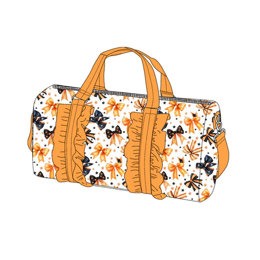 6.14  BA0314 Orange Ruffle Stars Bows Gym Bags Preorder