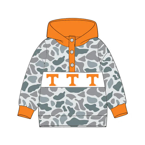 10.14  Custom Moq 8 Baby Boys Long Sleeves Camo T Team Hoodies Top