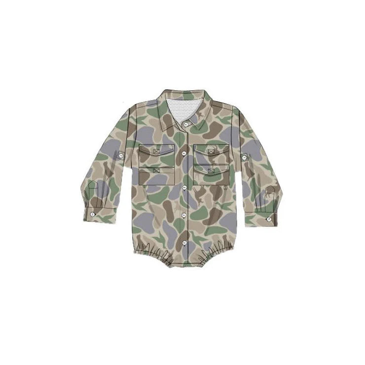 11.10 MOQ:5pcs LR2887 pre-order baby boy clothes camo boy winter bubble