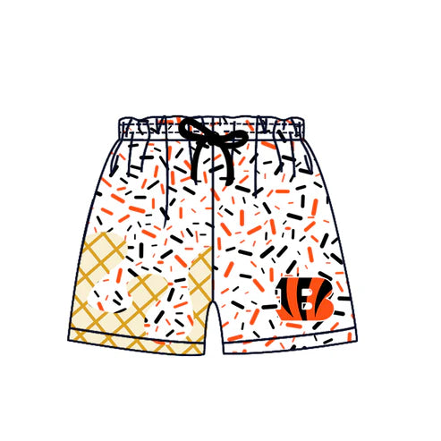 7.5 Custom Moq 3 Baby Boys Black Bengals Sprinkles Team Sports Shorts