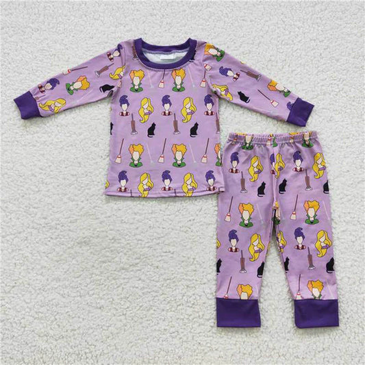 L-3.2 BLP0257 Boy Hallowe Purple long sleeve long
