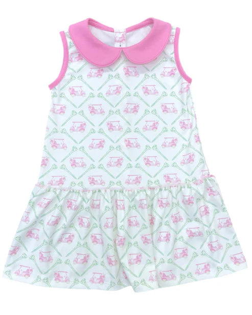 4.21  GSD2467 Baby Girls Sleeveless Golf Knee Length Dresses Preorder
