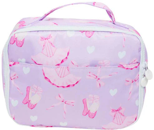 8.6 BA0345 Baby Kids Pink Dancers Print Lunch Boxes Preorder