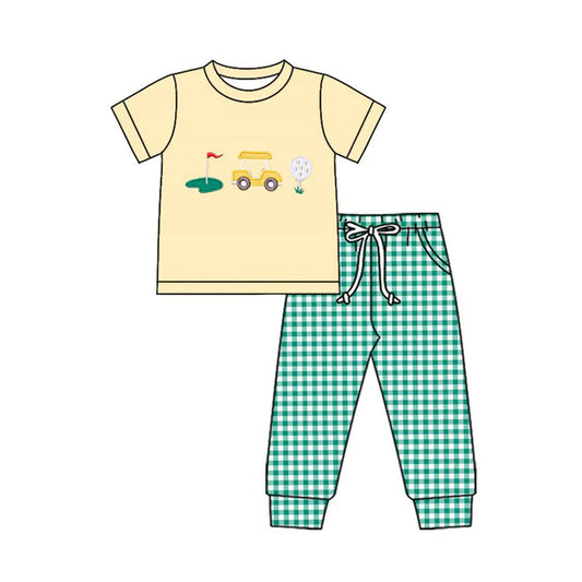 11.20 MOQ:5pcs BSPO0641 pre-order toddler boy clothes golf boy spring outfit