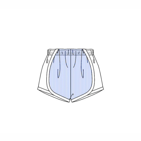 3.28 SS0489 Baby Girls Blue Stripe Shorts Bottoms Preorder