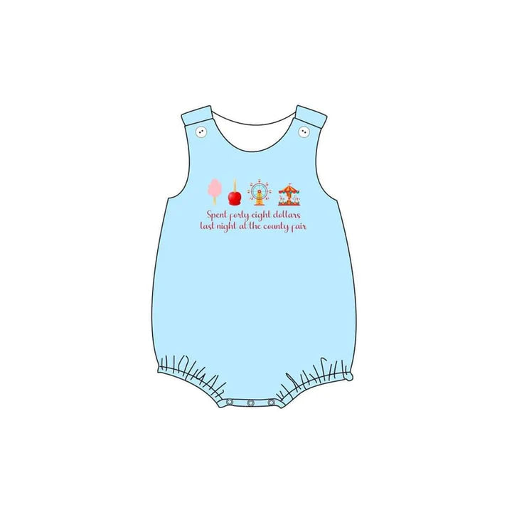 4.18 SR3056 Baby Boys Sleeveless Park Rompers Preorder