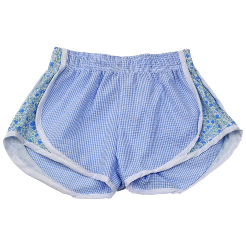 4.4 SS0519 Baby Girls Blue Floral Shorts Bottoms Preorder