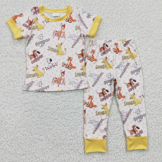 BSPO0078 Baby Boys Cartoon Lion Pants set