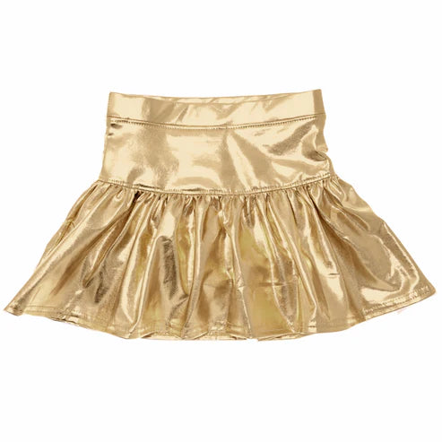 GLK0043 Baby Girls Golden Leather Skort Skirts Preorder