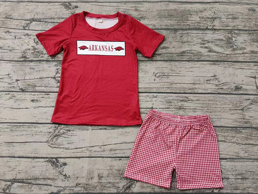 12.17 Custom order MOQ:3pcs each design baby boy clothes state boy summer shorts set 503