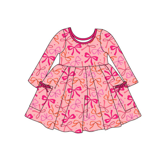 11.11 MOQ:5pcs GLD1490 pre-order toddler girl clothes bows print girl Valentine dress(副本)MOQ:5pcs GLD1491 pre-order toddler girl clothes bows print girl Valentine dress